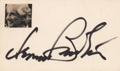 Lot #583 Leonard Bernstein Signature