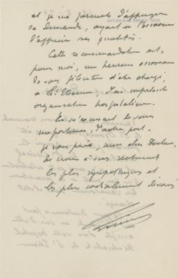 Lot #182 Auguste Lumière Autograph Letter Signed - Image 2