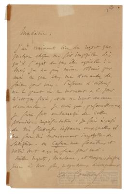 Lot #586 Charles Gounod Autograph Letter Signed - Image 1