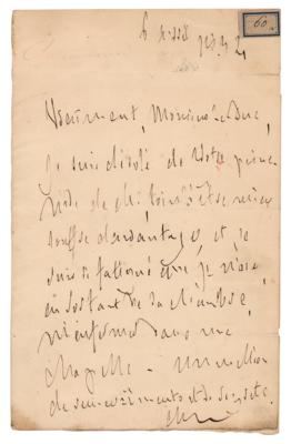 Lot #477 François-René de Chateaubriand Autograph Letter Signed - Image 1