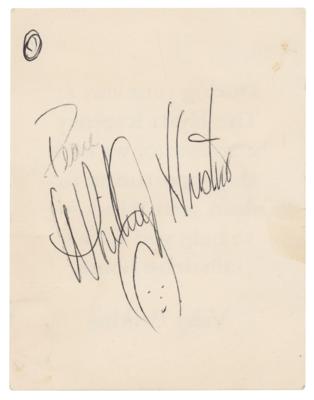 Lot #682 Whitney Houston Signature - Image 1