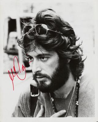 Lot #828 Al Pacino Signed Photograph