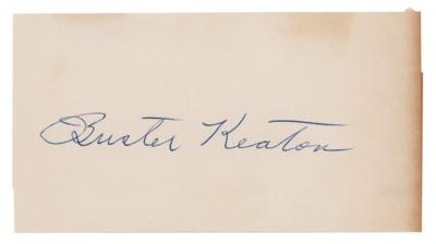 Lot #783 Buster Keaton Signature