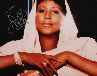 Lot #637 Aretha Franklin Signed Photograph
