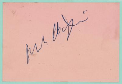 Lot #734 Charlie Chaplin Signature