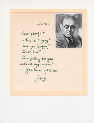 Lot #761 John Ford Autograph Letter Signed