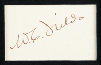 Lot #757 W. C. Fields Signature - Image 2