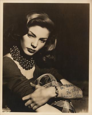 Lot #715 Lauren Bacall (2) Signed Photographs