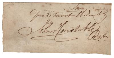 Lot #422 John Constable Signature - Image 1