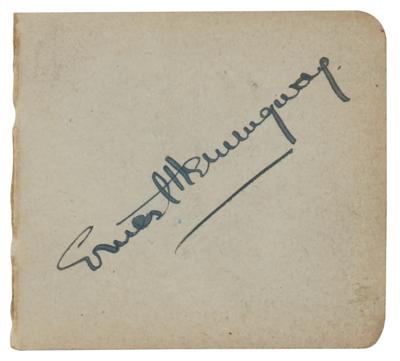 Lot #486 Ernest Hemingway Signature