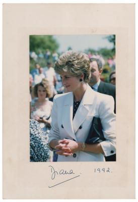Lot #158 Princess Diana Signed Photograph