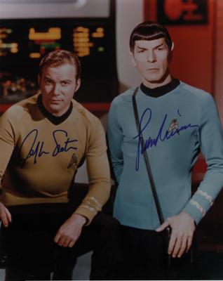 Lot #856 Star Trek: Shatner and Nimoy Signed Photograph - Image 1
