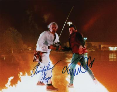 Lot #716 Back to the Future: Fox and Lloyd Signed Photograph - Image 1