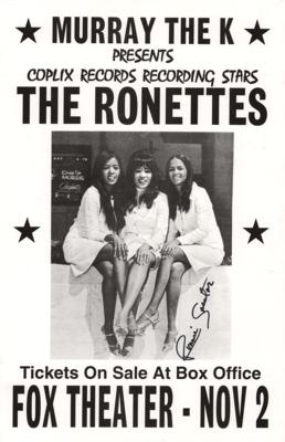 Lot #665 Ronnie Spector Signed Mini Poster - Image 1