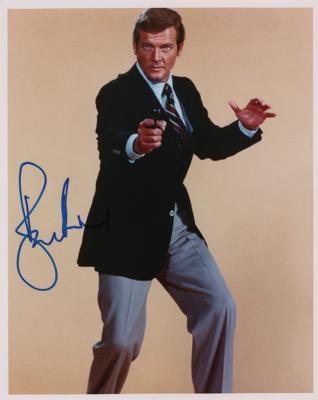 Lot #817 Roger Moore Signed Photograph