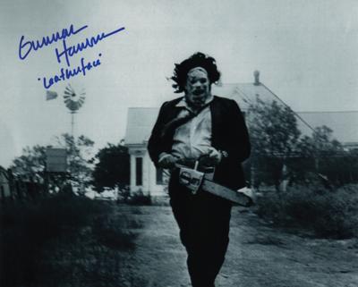 Lot #866 Texas Chainsaw Massacre: Gunnar Hansen Signed Photograph - Image 1