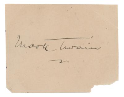 Lot #479 Samuel L. Clemens Signature