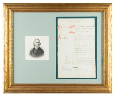 Lot #105 Samuel Adams Document Signed - Image 1