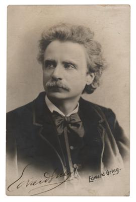 Lot #561 Edvard Grieg Signed Photograph