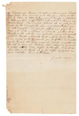 Lot #203 Pauline Bonaparte Document Signed - Image 1