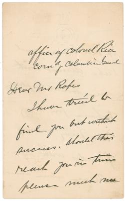 Lot #367 Nelson A. Miles Autograph Letter Signed - Image 1