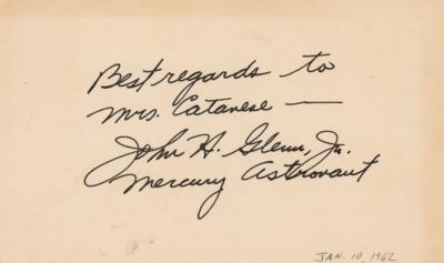 Lot #397 John Glenn Signature