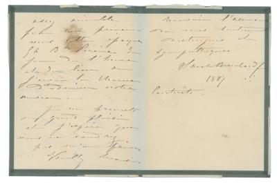 Lot #723 Sarah Bernhardt Autograph Letter Signed - Image 2