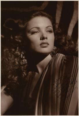 Lot #868 Gene Tierney Signed Photograph