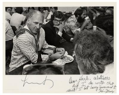 Lot #535 Ken Kesey and Larry McMurtry Signed Photograph - Image 1