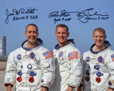 Lot #387 Apollo 9 Signed Photograph