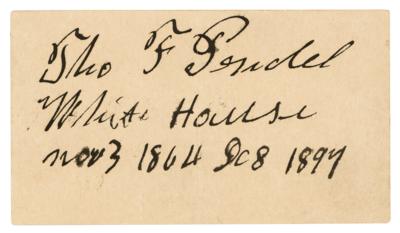 Lot #338 White House: Thomas F. Pendel Signature - Image 1