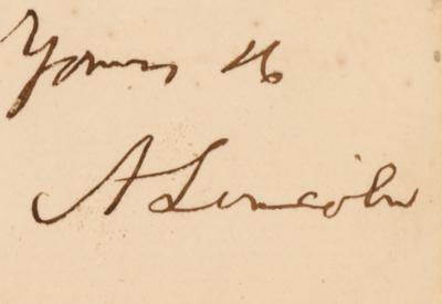 Lot #18 Abraham Lincoln Writes to Attorney General Bates - Image 2