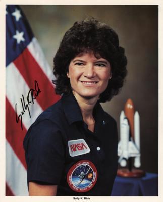 Lot #412 Sally Ride Signed Photograph - Image 1