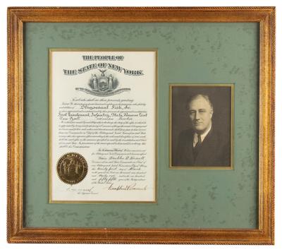 Lot #31 Franklin D. Roosevelt Document Signed