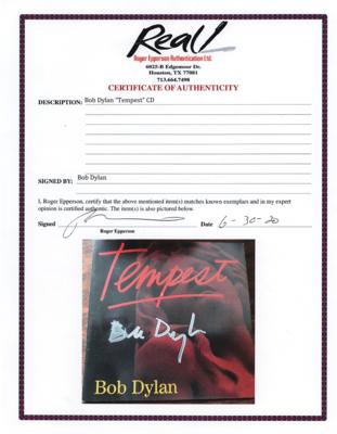 Lot #578 Bob Dylan Signed CD Booklet - Image 2