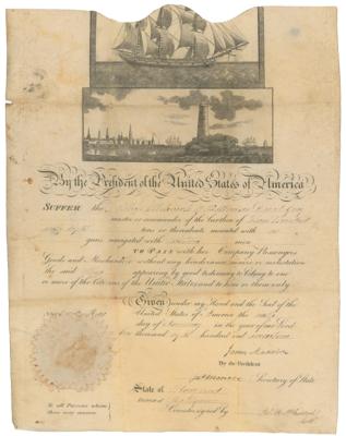 Lot #2 James Madison and James Monroe Document Signed - Image 1