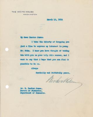 Lot #103 Woodrow Wilson (2) Typed Letters Signed