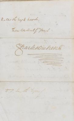 Lot #480 Charles Dickens Autograph Letter Signed - Image 2