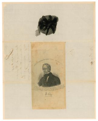 Lot #10 Millard Fillmore Letter Signed as President on Death of Clay - Image 2