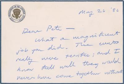 Lot #49 George Bush Autograph Letter Signed - Image 1
