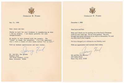 Lot #70 Gerald Ford (2) Typed Letters Signed