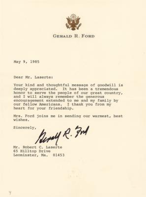 Lot #93 Presidents and First Ladies (5) Typed Letter Signed - Image 2