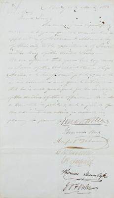Lot #201 August Belmont Letter Signed - Image 1