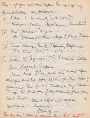 Lot #371 Chester Nimitz Autograph Letter Signed - Image 2