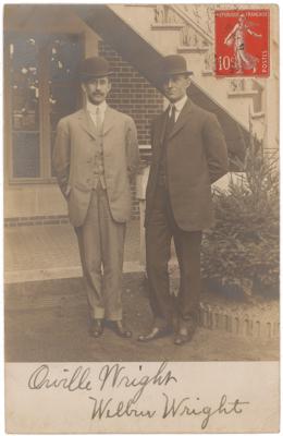 Lot #380 Wright Brothers Signed Photograph - Image 1