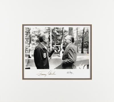 Lot #56 Jimmy Carter and Menachem Begin Signed Photograph - Image 2