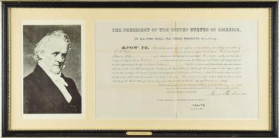 Lot #14 James Buchanan Document Signed as President - Image 1