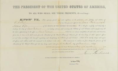 Lot #14 James Buchanan Document Signed as President - Image 2