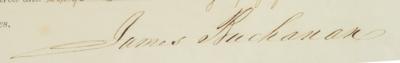 Lot #14 James Buchanan Document Signed as President - Image 3