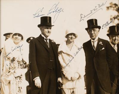 Lot #28 Calvin and Grace Coolidge Signed